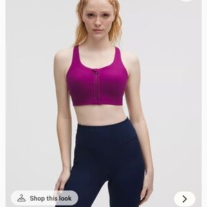 lululemon Sports zip-front Bra